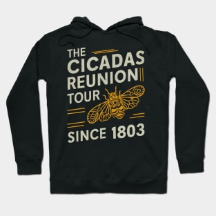 The Cicadas Reunion Tour Since 1803 Entomology Cicada 2024 Hoodie